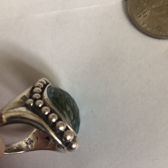 Lagos sterling silver with turquoise ring in size 7! Like new - Picture 10 of 12